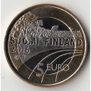 2016 - 5 Euro FINLANDIA Salto con gli Sci UNC